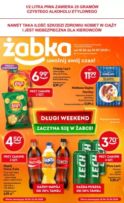 Żabka - gazetka promocyjna Gazetka od środy 18.06 do wtorku 01.07