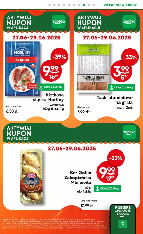 Żabka - gazetka promocyjna Gazetka weekendowa od piątku 27.06 do niedzieli 29.06 - strona 9