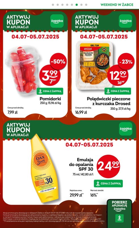 Żabka - gazetka promocyjna Gazetka weekendowa  do niedzieli 06.07 - strona 7