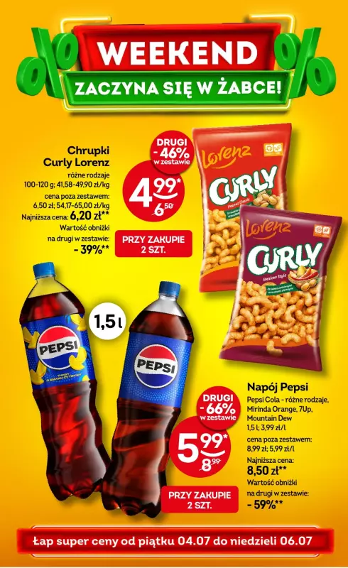 Żabka - gazetka promocyjna Gazetka weekendowa  
