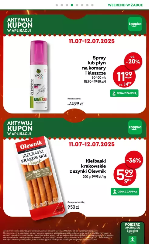Żabka - gazetka promocyjna Gazetka weekendowa od piątku 11.07 do niedzieli 13.07 - strona 5