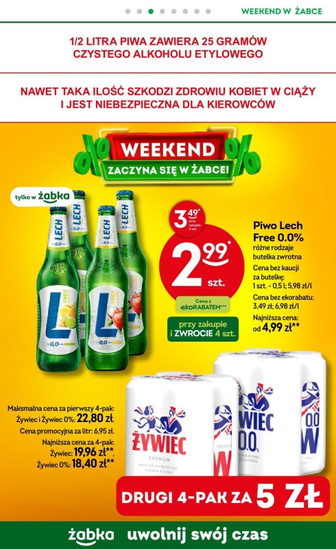 Żabka - gazetka promocyjna Gazetka weekendowa  do niedzieli 20.07 - strona 4