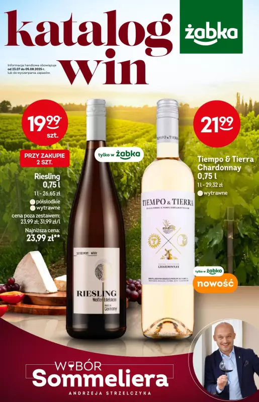 Żabka - gazetka promocyjna Katalog win od środy 23.07 do wtorku 05.08