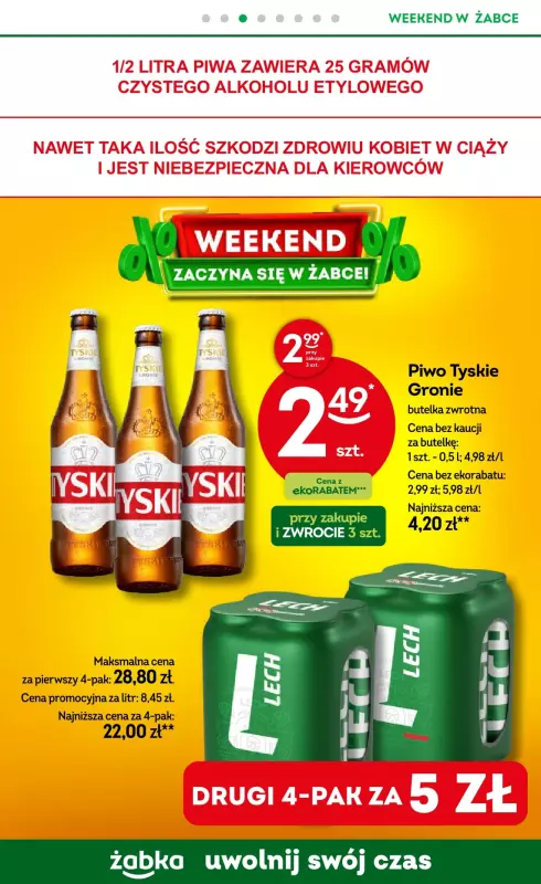 Żabka - gazetka promocyjna Gazetka weekendowa od piątku 25.07 do niedzieli 27.07 - strona 4