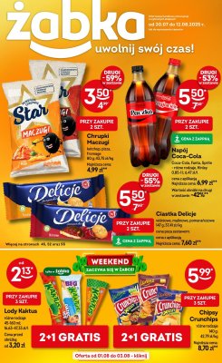 Żabka - gazetka promocyjna Gazetka od środy 30.07 do wtorku 12.08