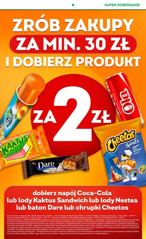 Żabka - gazetka promocyjna Gazetka od środy 30.07 do wtorku 12.08 - strona 7