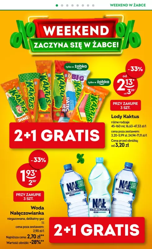 Żabka - gazetka promocyjna Gazetka weekendowa  do niedzieli 03.08 - strona 2