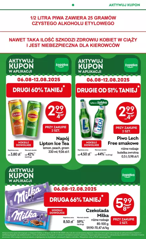 Żabka - gazetka promocyjna Gazetka od środy 30.07 do wtorku 12.08 - strona 7