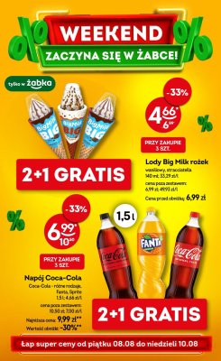 Żabka - gazetka promocyjna Gazetka weekendowa  do niedzieli 10.08