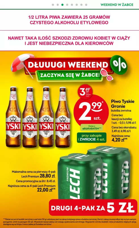 Żabka - gazetka promocyjna Gazetka weekendowa  do poniedziałku 18.08 - strona 4