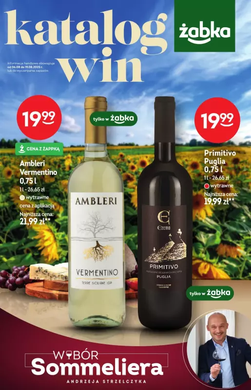 Żabka - gazetka promocyjna Katalog win od środy 06.08 do wtorku 19.08