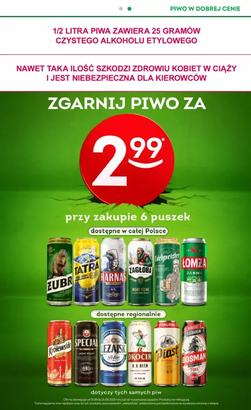Żabka - gazetka promocyjna Gazetka od środy 13.08 do wtorku 26.08 - strona 9