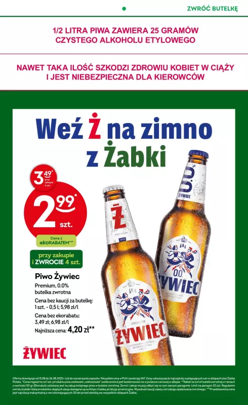 Żabka - gazetka promocyjna Gazetka od środy 13.08 do wtorku 26.08 - strona 14