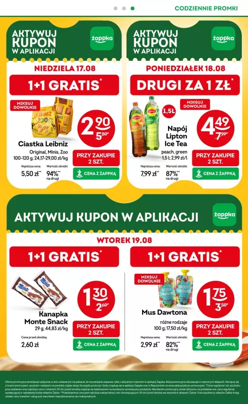 Żabka - gazetka promocyjna Gazetka od środy 13.08 do wtorku 26.08 - strona 4