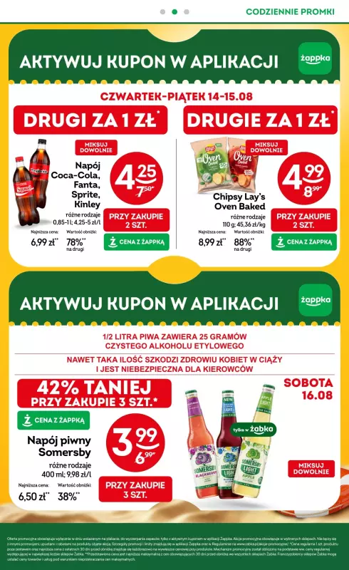 Żabka - gazetka promocyjna Gazetka od środy 13.08 do wtorku 26.08 - strona 3