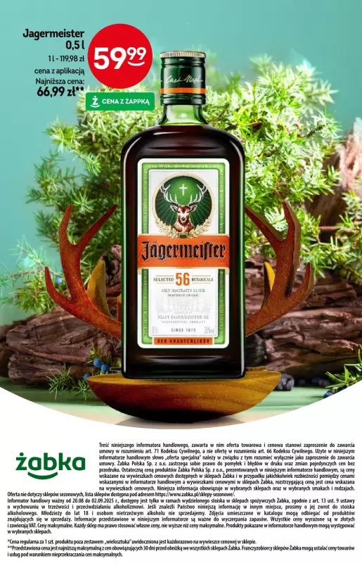 Żabka - gazetka promocyjna Katalog alkoholowy od środy 20.08 do wtorku 02.09 - strona 20