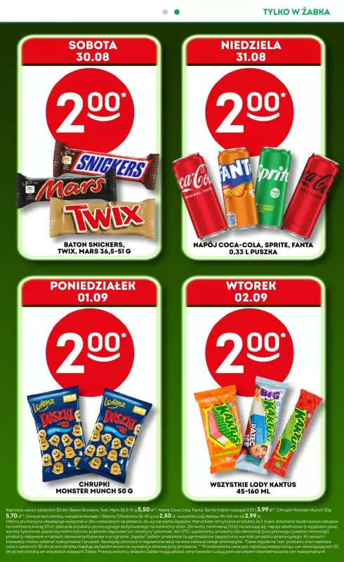 Żabka - gazetka promocyjna Gazetka od środy 27.08 do środy 10.09 - strona 3