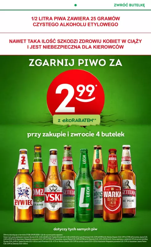 Żabka - gazetka promocyjna Gazetka od środy 27.08 do środy 10.09 - strona 10