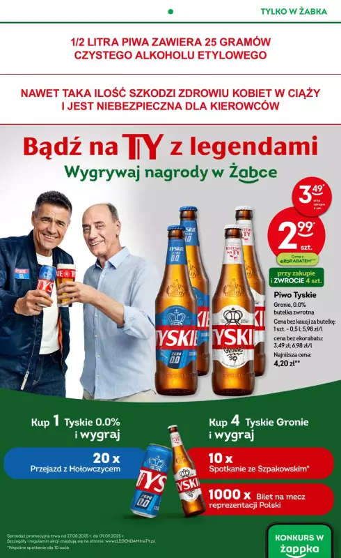Żabka - gazetka promocyjna Gazetka od środy 27.08 do środy 10.09 - strona 12