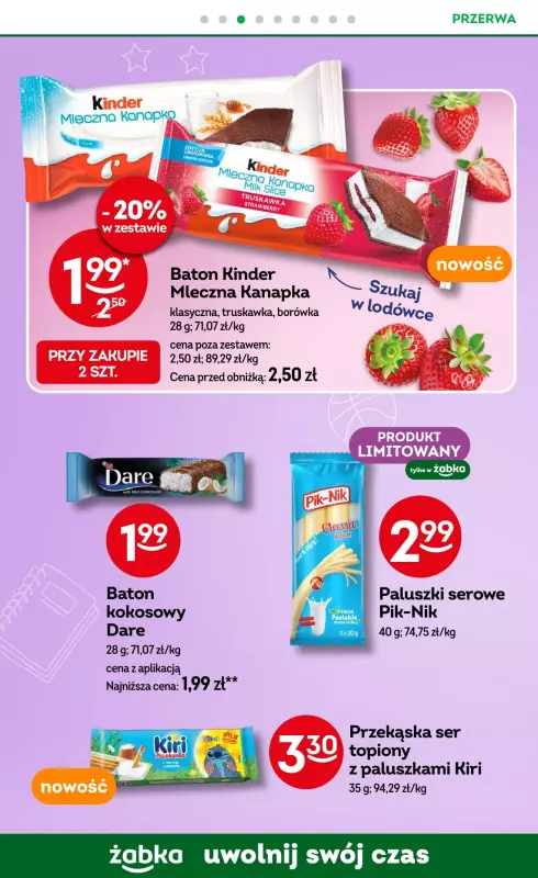 Żabka - gazetka promocyjna Gazetka od środy 27.08 do środy 10.09 - strona 62
