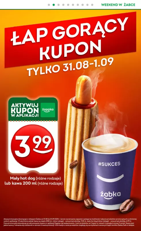 Żabka - gazetka promocyjna Gazetka weekendowa od czwartku 28.08 do niedzieli 31.08 - strona 3