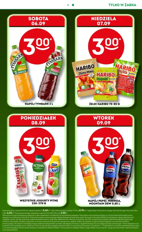 Żabka - gazetka promocyjna Gazetka od środy 27.08 do środy 10.09 - strona 3