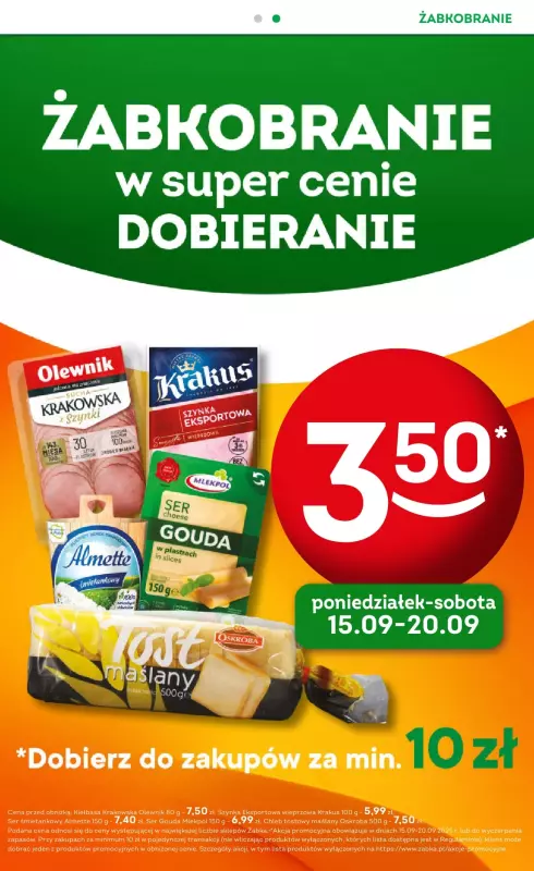 Żabka - gazetka promocyjna Gazetka Spożywcza od środy 10.09 do wtorku 23.09 - strona 7