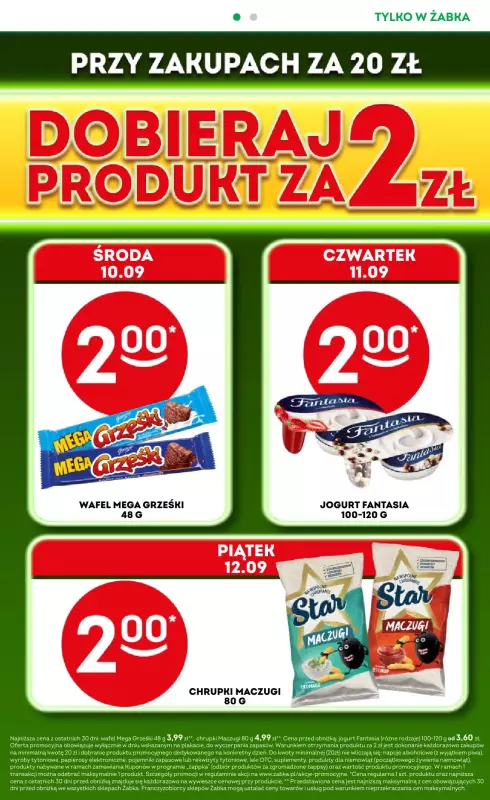 Żabka - gazetka promocyjna Gazetka od środy 10.09 do wtorku 23.09 - strona 4