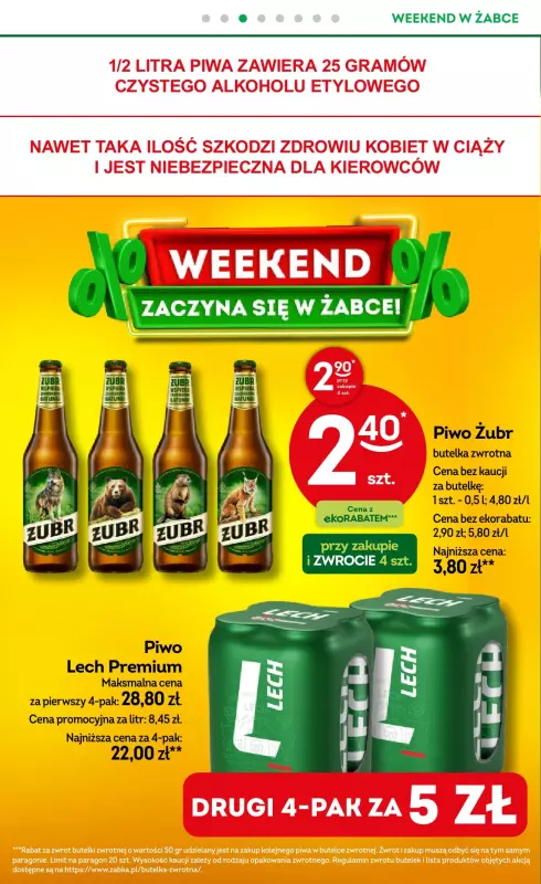 Żabka - gazetka promocyjna Gazetka weekendowa od piątku 12.09 do niedzieli 14.09 - strona 4