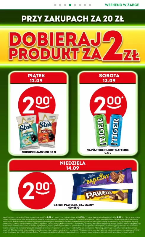 Żabka - gazetka promocyjna Gazetka weekendowa  do niedzieli 14.09 - strona 5