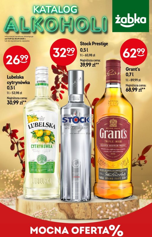 Żabka - gazetka promocyjna Katalog alkoholowy od środy 17.09 do wtorku 30.09