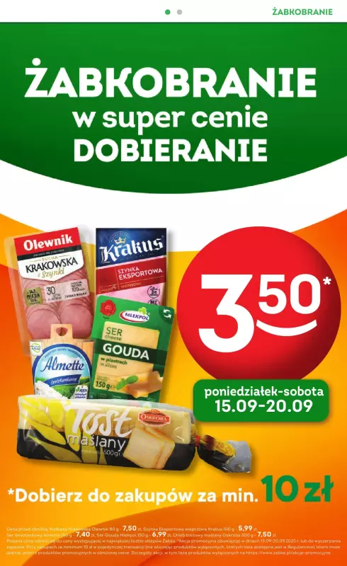 Żabka - gazetka promocyjna Gazetka Spożywcza od środy 10.09 do wtorku 23.09 - strona 6