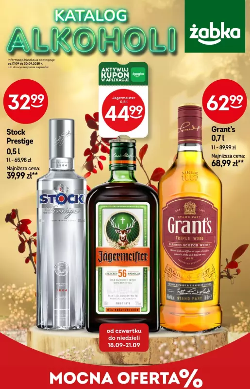 Żabka - gazetka promocyjna Katalog alkoholowy od środy 17.09 do wtorku 30.09