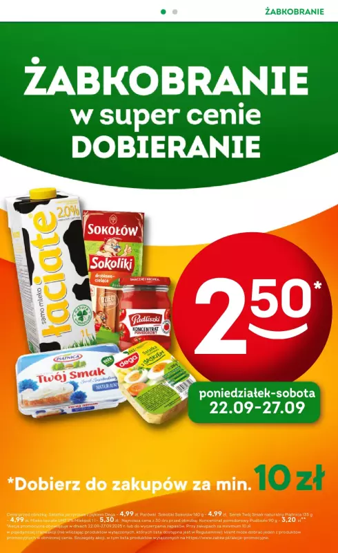 Żabka - gazetka promocyjna Gazetka Spożywcza od środy 24.09 do wtorku 07.10 - strona 2