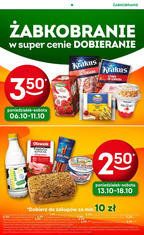 Żabka - gazetka promocyjna Gazetka Spożywcza od środy 08.10 do wtorku 21.10 - strona 2