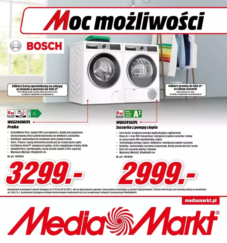 Media Markt - gazetka promocyjna Gazetka AGD Moc możliwości od wtorku 12.10 do soboty 30.10