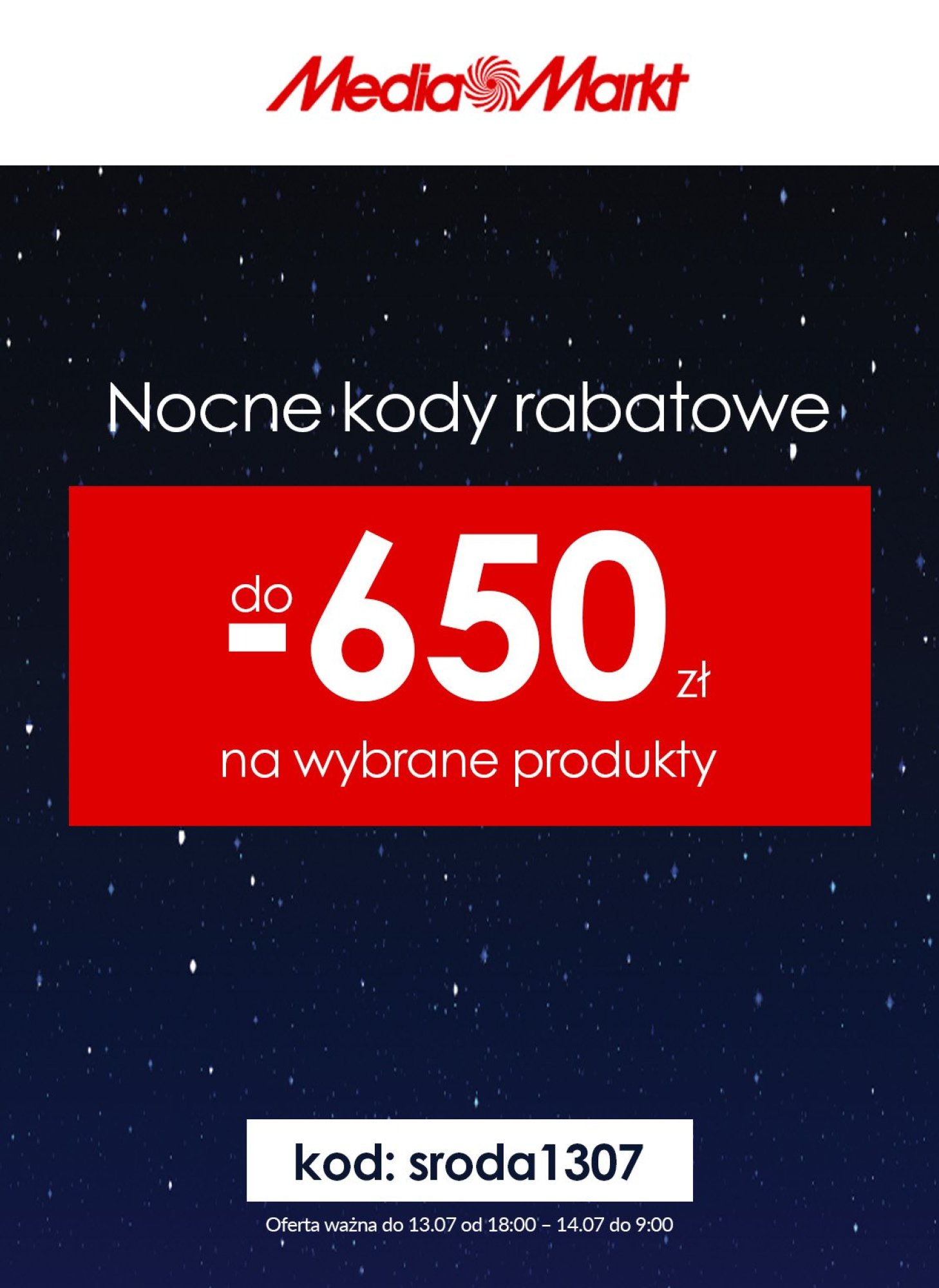 Media Markt - Nocne Kody Rabatowe Do -650 Zł - 13.07 - Lipiec 2022 ...