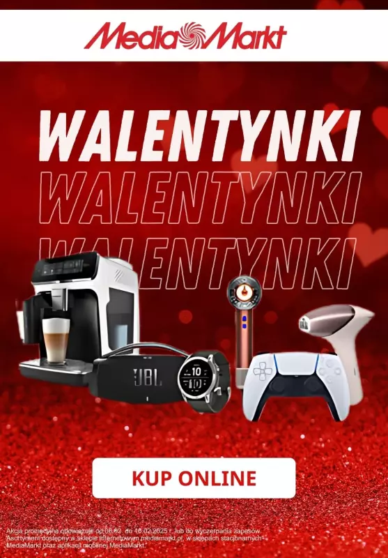 Media Markt - gazetka promocyjna Najlepsze pomysły na prezent na Walentynki! od piątku 07.02 do niedzieli 16.02