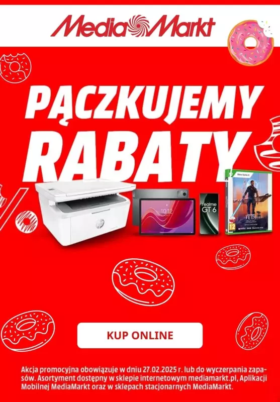 Media Markt - gazetka promocyjna Rabaty na Tłusty Czwartek! od czwartku 27.02 do czwartku 27.02