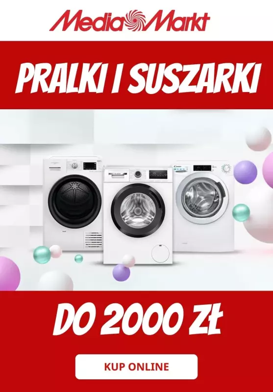 Media Markt - gazetka promocyjna Pralki i suszarki do 2000 zł od piątku 28.02 do poniedziałku 10.03