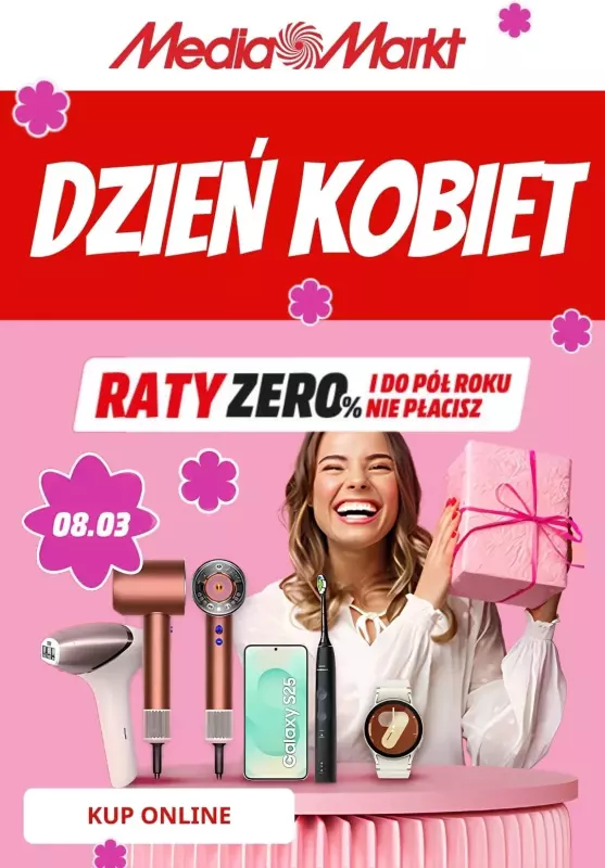 Media Markt - gazetka promocyjna Prezenty na Dzień Kobiet od poniedziałku 03.03 do soboty 08.03