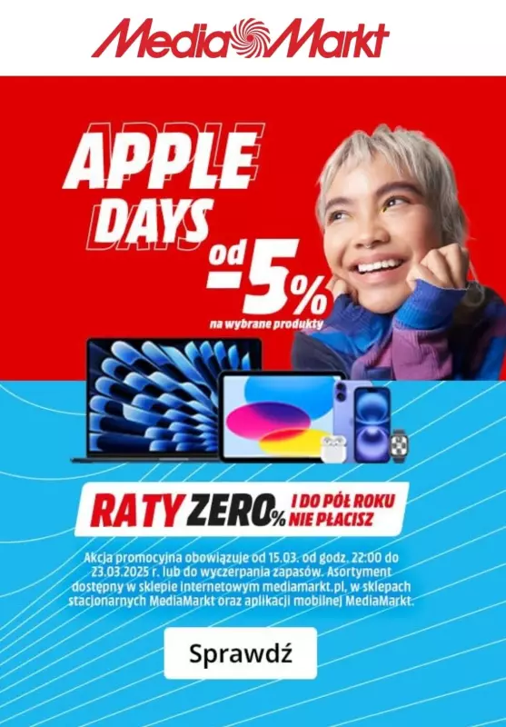 Media Markt - gazetka promocyjna Sprzęt Apple z rabatem od -5%! od wtorku 18.03 do niedzieli 23.03