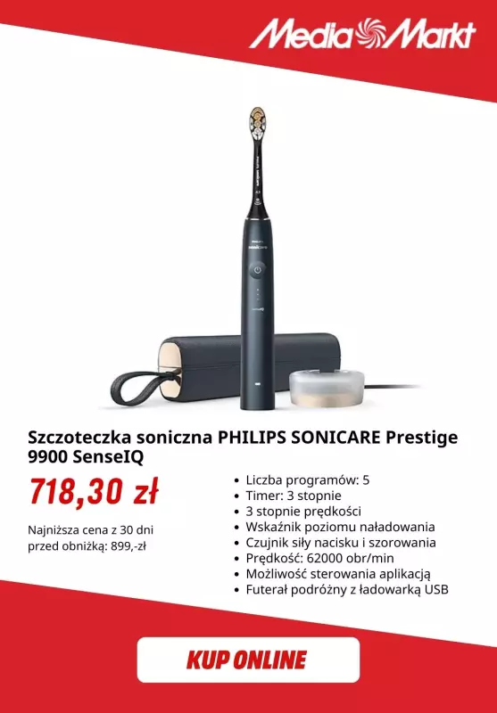 Media Markt - gazetka promocyjna Szczoteczki soniczne już od 99,99 zł od wtorku 29.04 do poniedziałku 12.05 - strona 9