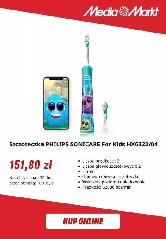Media Markt - gazetka promocyjna Szczoteczki soniczne już od 99,99 zł od wtorku 29.04 do poniedziałku 12.05 - strona 7