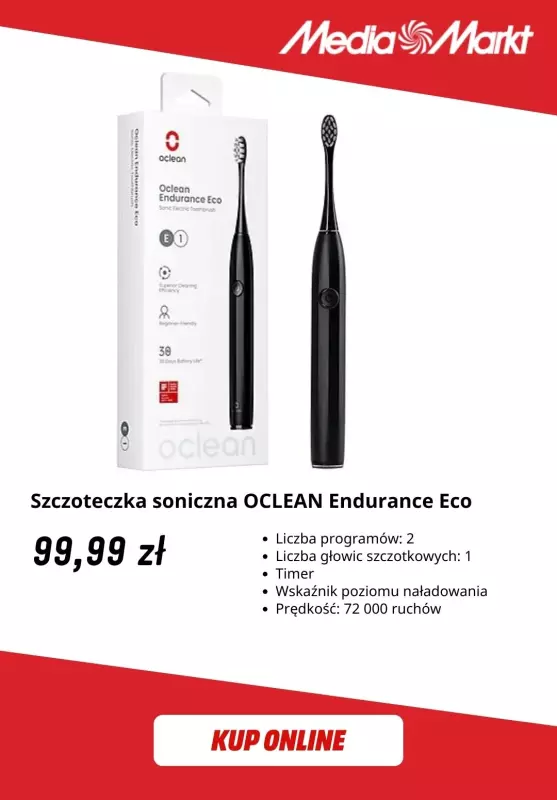 Media Markt - gazetka promocyjna Szczoteczki soniczne już od 99,99 zł od wtorku 29.04 do poniedziałku 12.05 - strona 2