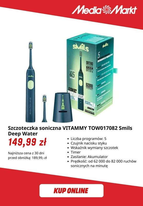 Media Markt - gazetka promocyjna Szczoteczki soniczne już od 99,99 zł od wtorku 29.04 do poniedziałku 12.05 - strona 4