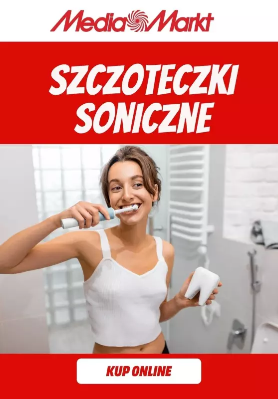 Media Markt - gazetka promocyjna Szczoteczki soniczne już od 99,99 zł od wtorku 29.04 do poniedziałku 12.05
