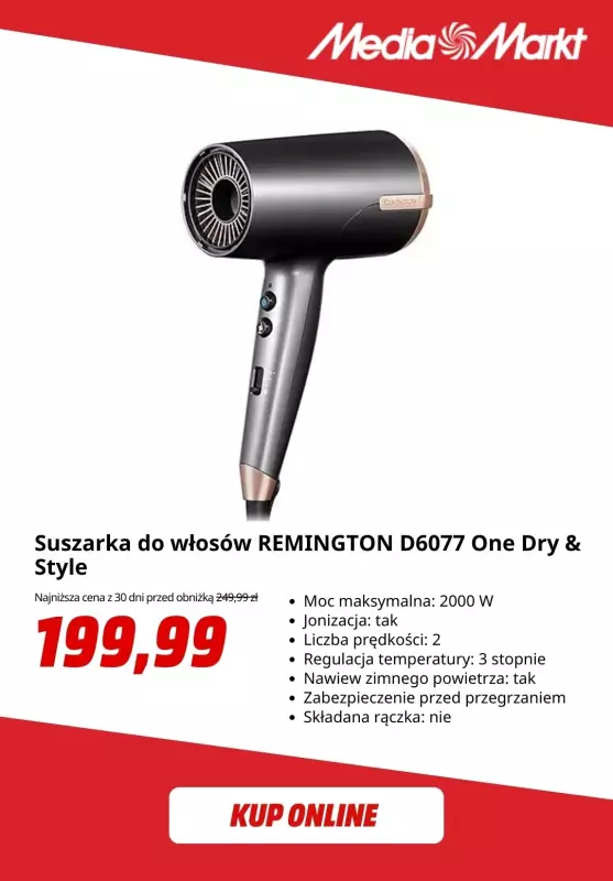 Media Markt - gazetka promocyjna Do -44% na wybrane produkty Remington od piątku 16.05 do środy 21.05 - strona 7