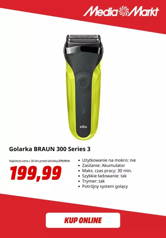 Media Markt - gazetka promocyjna Męskie golarki elektryczne   - strona 3