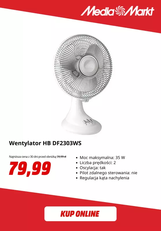 Media Markt - gazetka promocyjna Klimatyzatory i wentylatory na upały   - strona 2